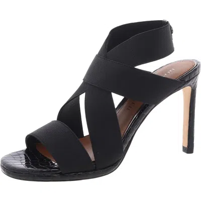 Donald J Pliner Womens Stretch Ankle Strap In Black