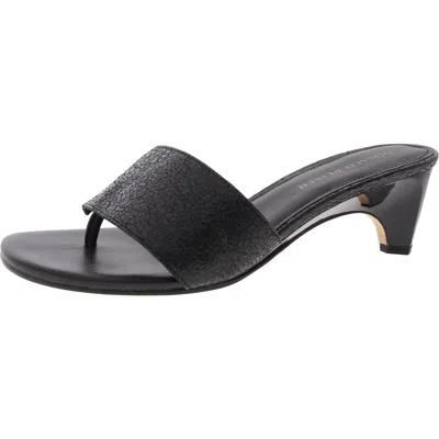 Donald J Pliner Womens Toe Loop Mule Sandals In Black