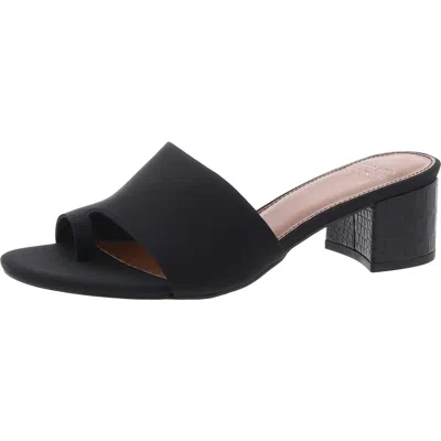 Donald J Pliner Womens Toe Loop Slide In Black