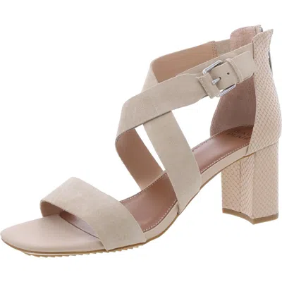 Donald J Pliner Womens Zipper Block Heels In Beige