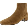Donald J Pliner Womens Zipper Suede Chelsea Boots In Brown