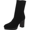 Donald J Pliner Zari Womens Faux Suede Block Heel Mid-calf Boots In Black
