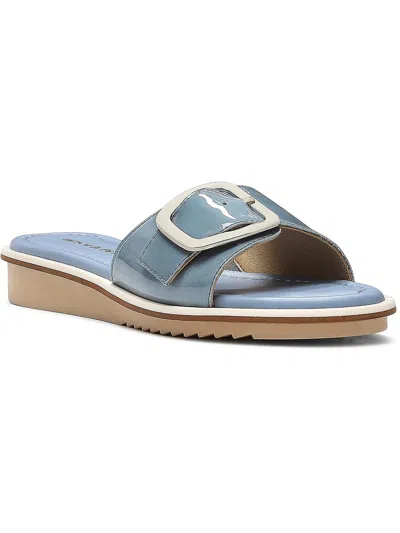 Donald J Pliner Womens Dressy Slip On Slide Sandals In Blue