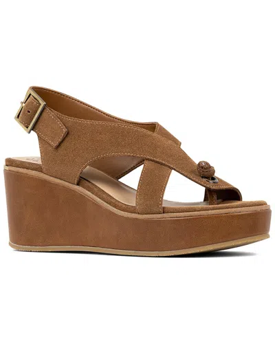 DONALD PLINER DONALD PLINER ALANEE02 SUEDE SLINGBACK WEDGE SANDAL