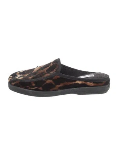 Pre-owned Donald Pliner Animal Print In Black/brown