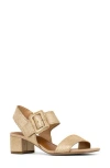 Donald Pliner Ankle Strap Sandal In Pale Gold