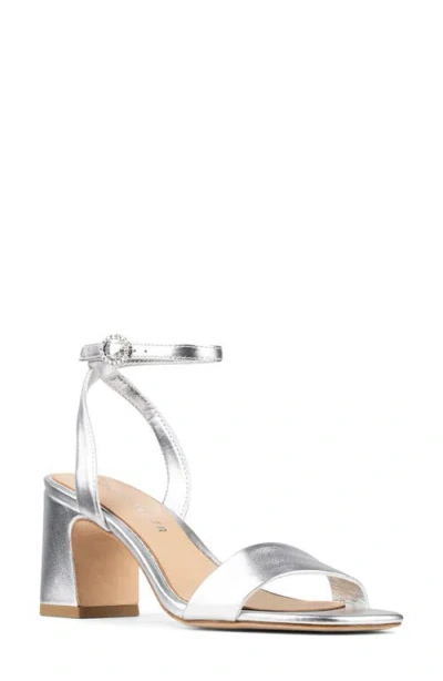 Donald Pliner Ankle Strap Sandal In Silver