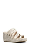 Donald Pliner Annamaria Platform Wedge Slide Sandal In Neutral