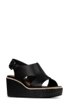 Donald Pliner Aree Wedge Sandal In Black