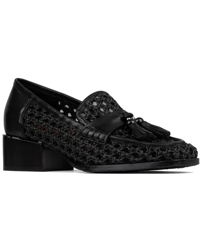 Donald Pliner Arroyo Raffia Loafer In Black