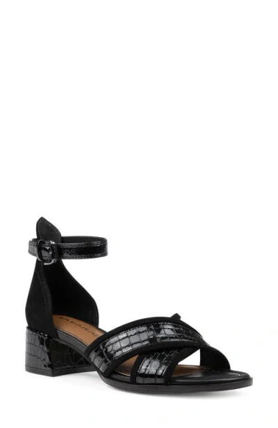 Donald Pliner Ava Ankle Strap Sandal In Black