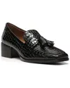 Donald Pliner Women's Square Toe Tassel Loafer Flats In Black