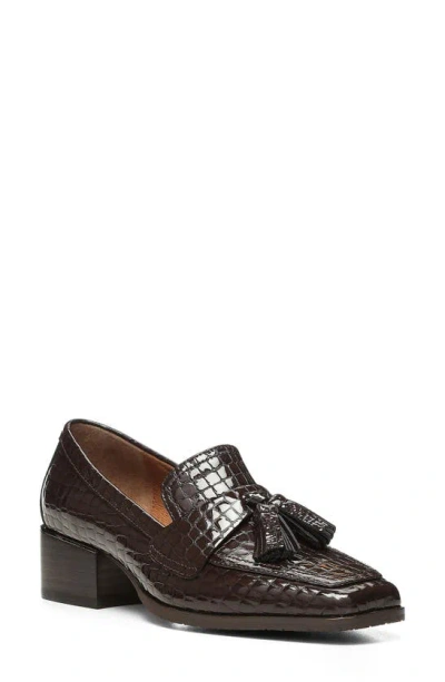 Donald Pliner Avi Loafer Pump In Dark Brown