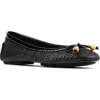 Donald Pliner Ballet Flat In Black