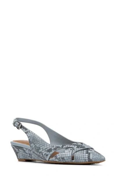 Donald Pliner Barbee Slingback Wedge Pump In Gray