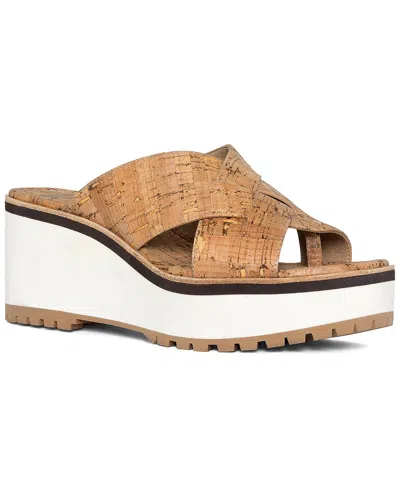 Donald Pliner Beaumont Cork Sandal In Brown