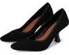 Donald Pliner Bernice Bernice02 Pump Womens Black Leather Spool Heel Ver266 In Black