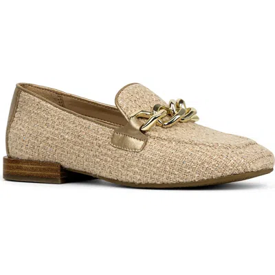 Donald Pliner Bethany Loafer In Camel Bouclé