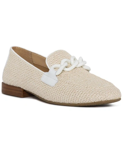 Donald Pliner Bethany Raffia Loafer In White