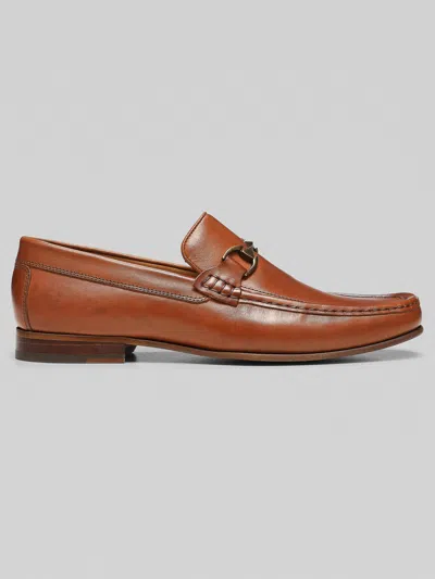 Donald Pliner Bit Toe Leather Loafers In Brown
