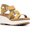 Donald Pliner Blerina Foam Wedge Sandal In Honey