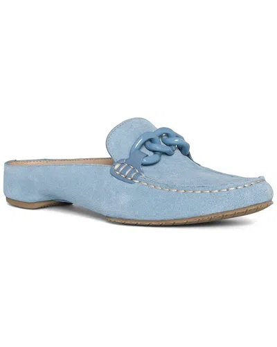 Donald Pliner Bless Suede Mule In Blue