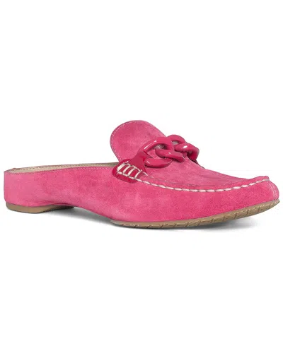 Donald Pliner Bless Suede Mule In Magenta