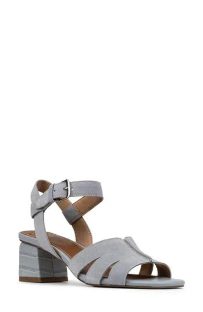 Donald Pliner Block Heel Sandal In Gray
