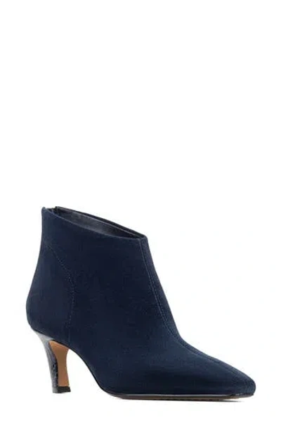 Donald Pliner Bryanna 02 Suede Bootie In Blue