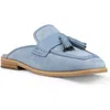Donald Pliner Bryant Tassel Mule In Denim