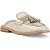 Donald Pliner Bryant Tassel Mule In Platino Raffia