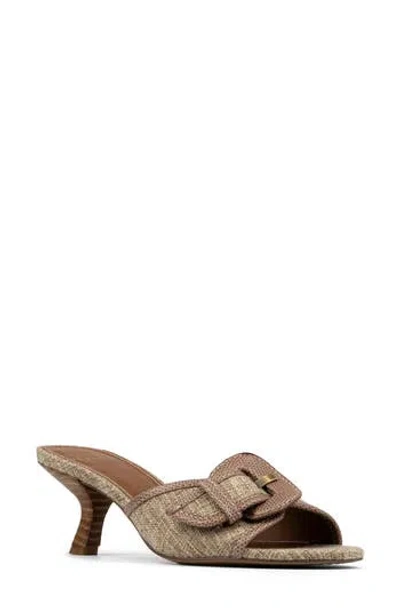 Donald Pliner Buckle Mule In Brown