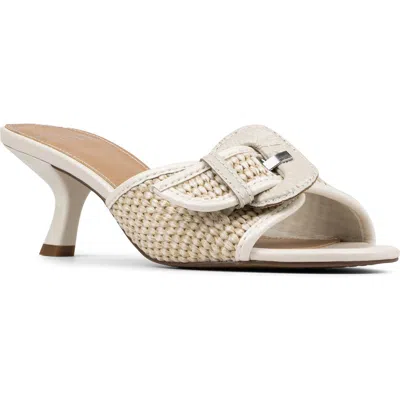 Donald Pliner Buckle Mule In Neutral