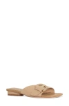 Donald Pliner Women's Slip On Buckled Slide Sandals In Camel