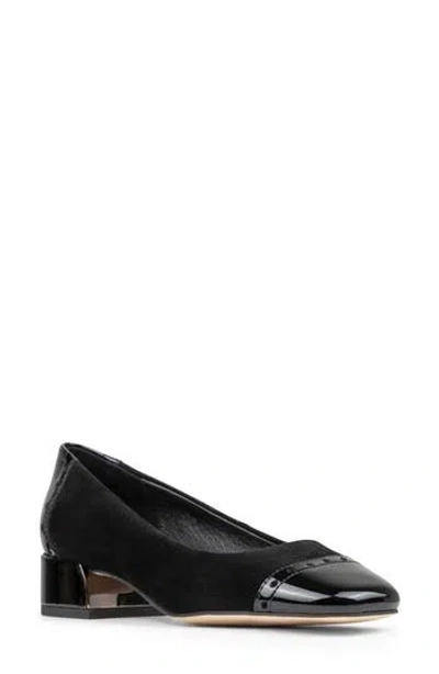 Donald Pliner Cap Toe Pump In Black