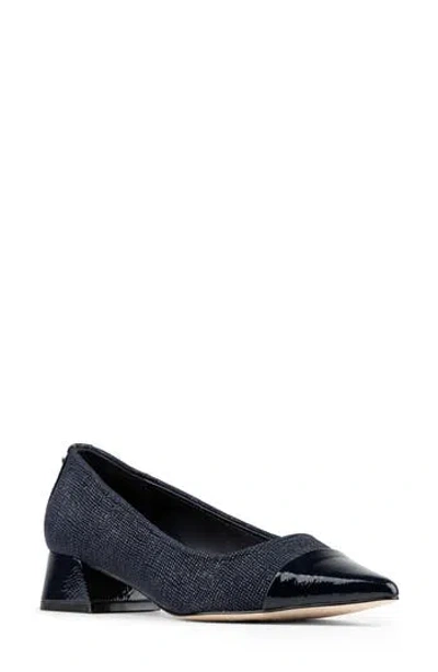 Donald Pliner Cap Toe Pump In Blue