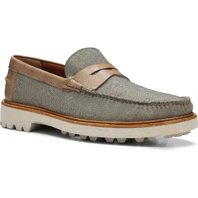 Donald Pliner Casual Penny Loafer In Silver