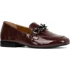 Donald Pliner Chain Loafer In Burgundy