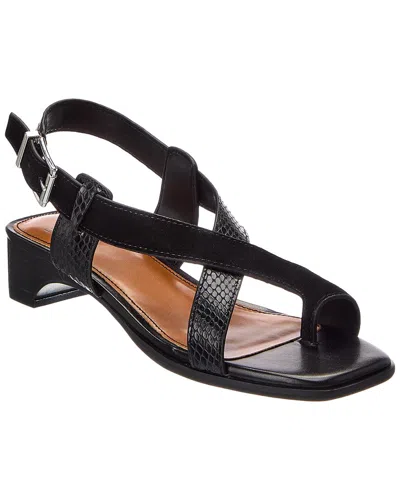 Donald Pliner Charita Leather Sandal In Black