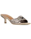Donald Pliner Buckle Kitten Heel Sandal