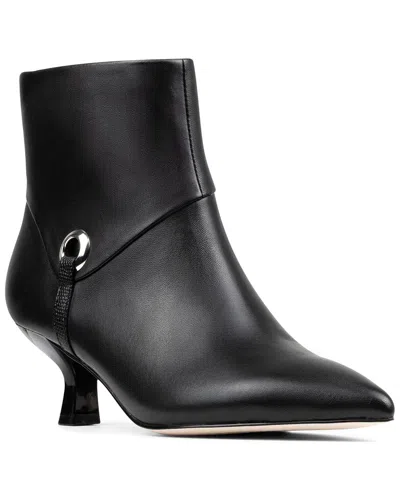 Donald Pliner Cindia Leather Bootie In Black