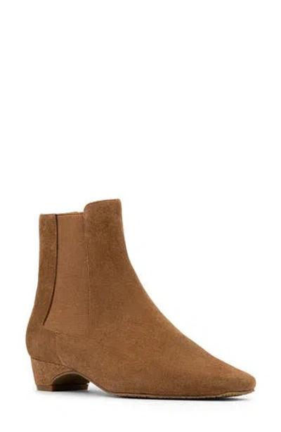 Donald Pliner City Patent Chelsea Boot In Brown