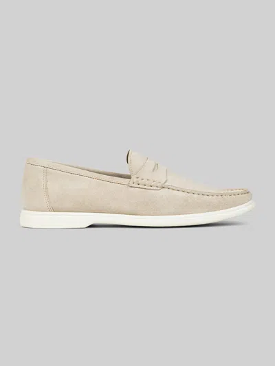Donald Pliner Clive Moc Toe Penny Loafers In Neutral