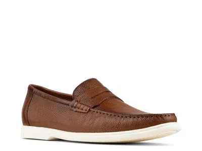 Donald Pliner Clive Moc Toe Penny Loafers In Brown