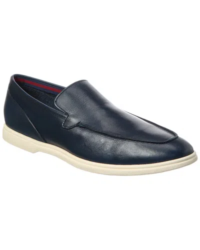 Donald Pliner Corso Leather Loafer In Blue