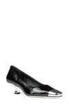 Donald Pliner Cristin Cap Toe Kitten Heel Pump In Black