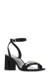 Donald Pliner Crystal Ankle Strap Sandal In Black
