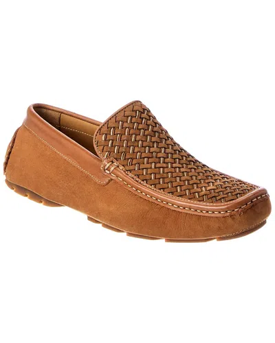Donald Pliner Rafferty Leather Loafer In Brown