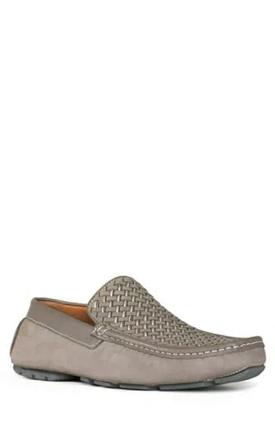 Donald Pliner Damiano Woven Moc Toe Loafer In Light Gray/lgy