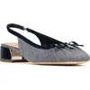 Donald Pliner Dara Slingback Square Toe Pump In Navy